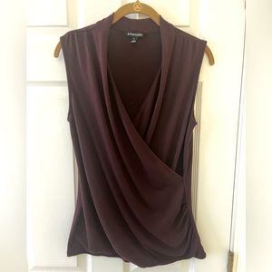 41 Hawthorn Deep V Wrap Top, Size L